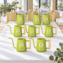 pink 20-pack personalized watering can greenhouse for sale, robust plastic, bubblegum pink, easy grip, ideal for school gardens, educational gift
