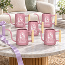 pink 20-pack personalized watering can greenhouse for sale, robust plastic, bubblegum pink, easy grip, ideal for school gardens, educational gift