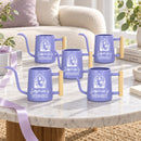 pink 20-pack personalized watering can greenhouse for sale, robust plastic, bubblegum pink, easy grip, ideal for school gardens, educational gift