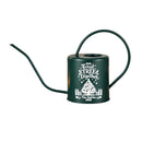 custom engraved personalized watering can our first tree together for sale, polished metal body with romantic tree motif and name customization, balanced form with long curved spout, available in a sleek silver tone finish, great for small houseplants and tabletop planters, unique personalized gift for newlyweds or couples celebrating a milestone