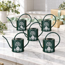 galvanized metal pack of personalized watering can - our first tree together 10-pack for sale, sturdy galvanized steel, vintage distressed finish, 1-liter volume, charming country aesthetic, great for balcony gardens, unique wedding gift for newlyweds