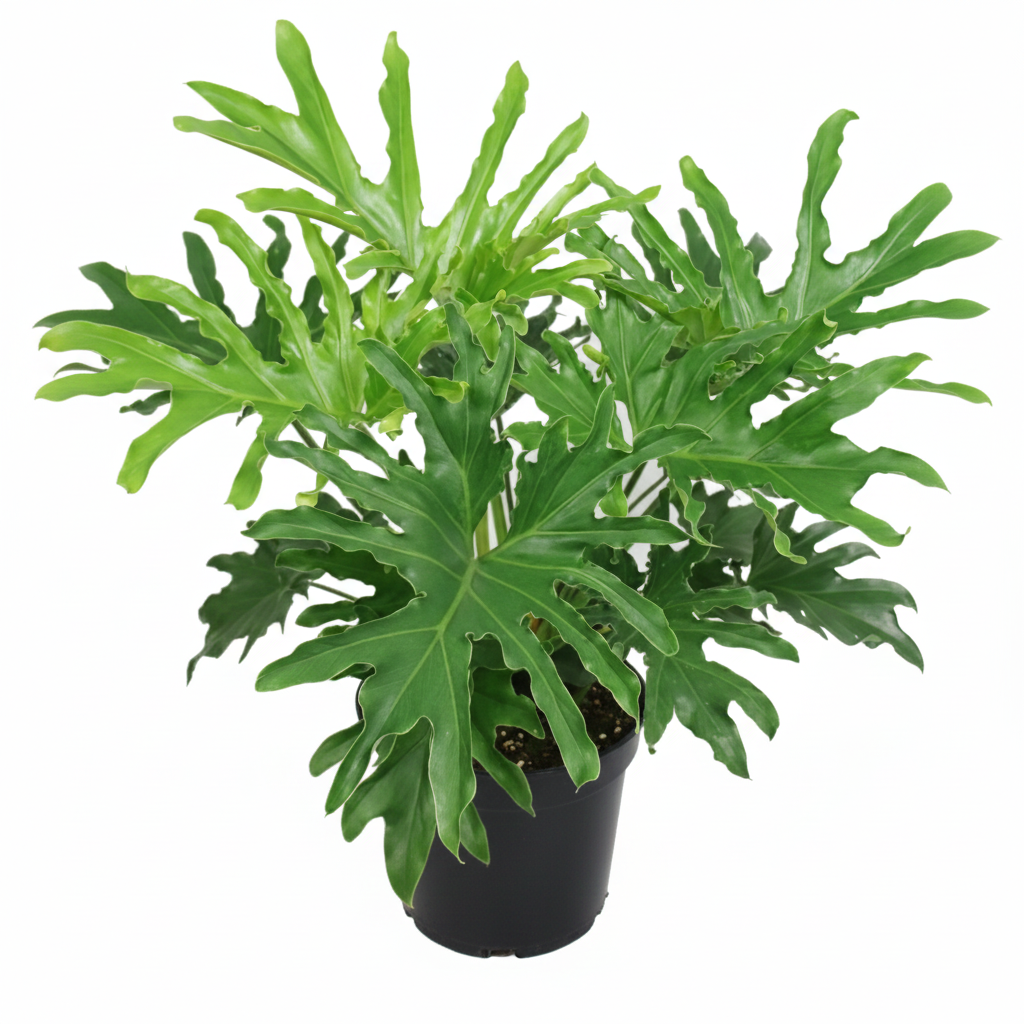 The ‘Lickety Split’ Philodendron is a hardy, fast-growing aroid with massive, deeply lobed leaves