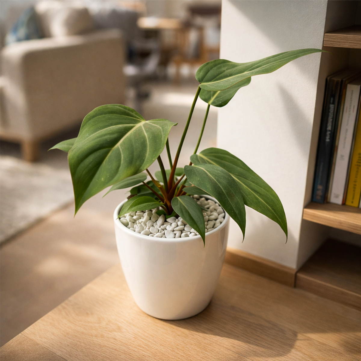 Philodendron Summer Glory Reddish-Bronze Hybrid Live Plant in inch grower pot, Heart-leaf houseplant for gift decor ideas