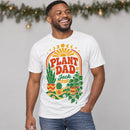 l plant dad personalized retro boho shirt for sale, retro aesthetic meets modern plant parent culture, durable quality construction with soft vintage-style fabric, meaningful personalized messaging celebrating indoor plant care, everyday wear essential for plant lover lifestyle, memorable keepsake gift for dedicated plant dads and gardening friends
