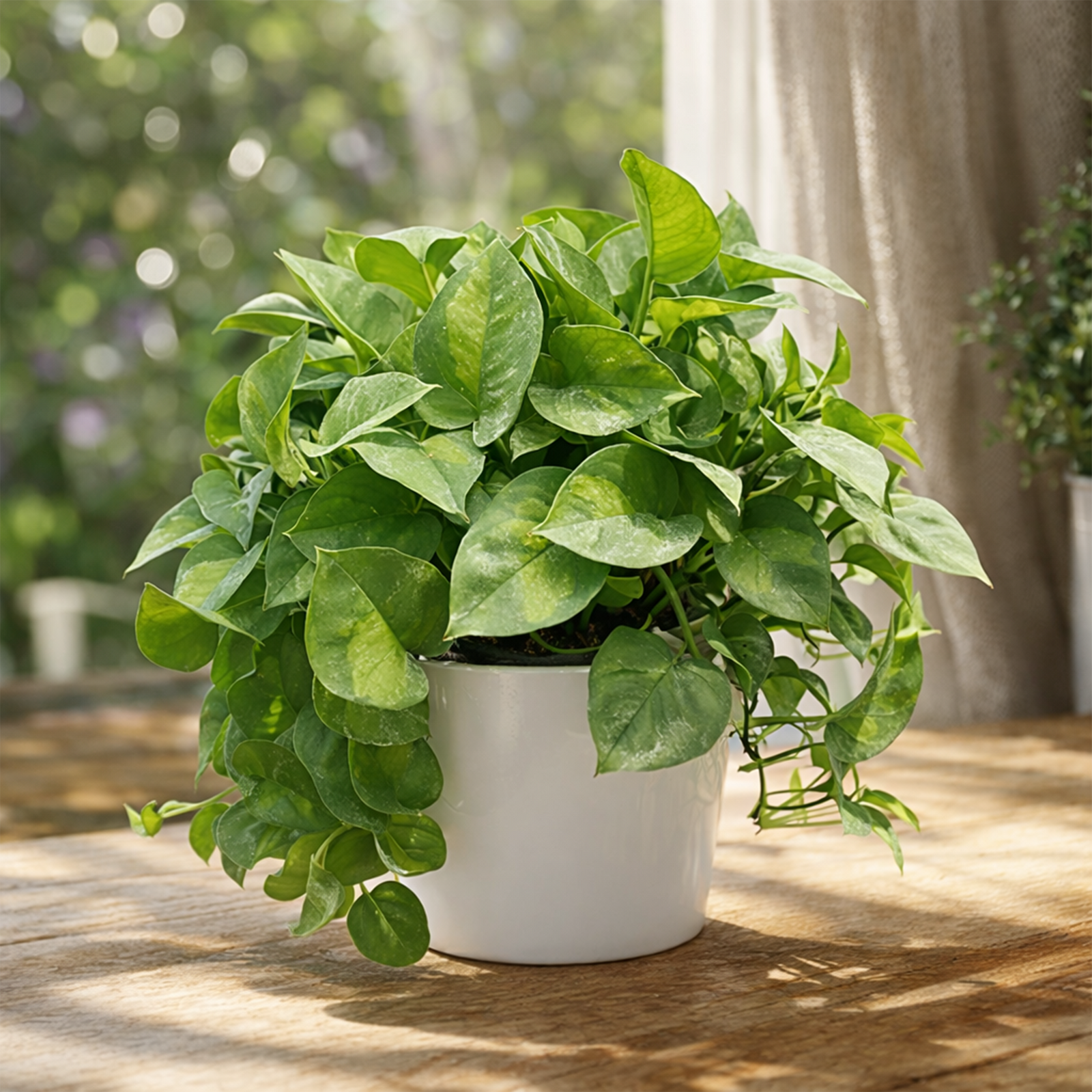 Shop the hardy Pothos Global Green 6 inch grower pot, Easy-Care Air Purifying Foliage Plant, Fast growing indoor trailing vines, Beautiful trailing foliage for any indoor space