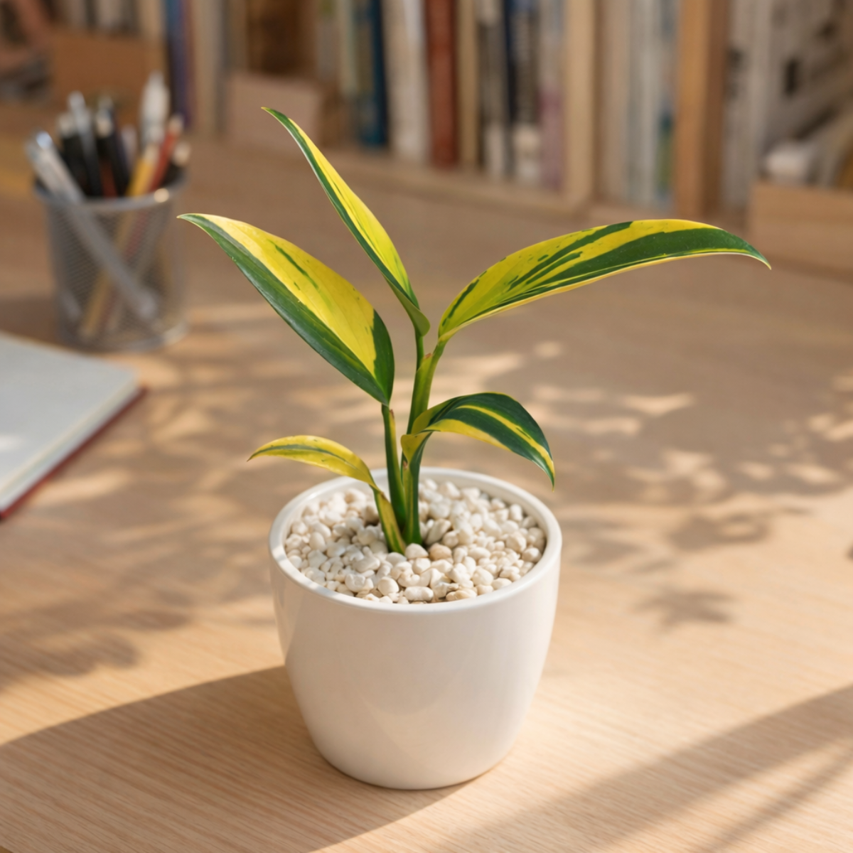 Variegated Scindapsus Coriaceus live plant in 3 inch grower pot, Variegated aroid collector, Live houseplant gift ideas