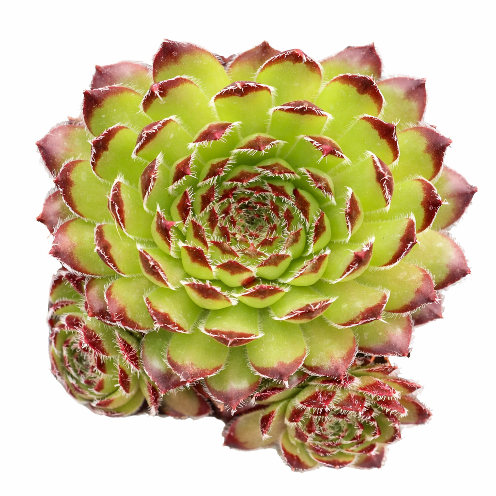 Sempervivum 'Beautiful', green succulents, indoor succulents, succulent care guide, buy succulents online