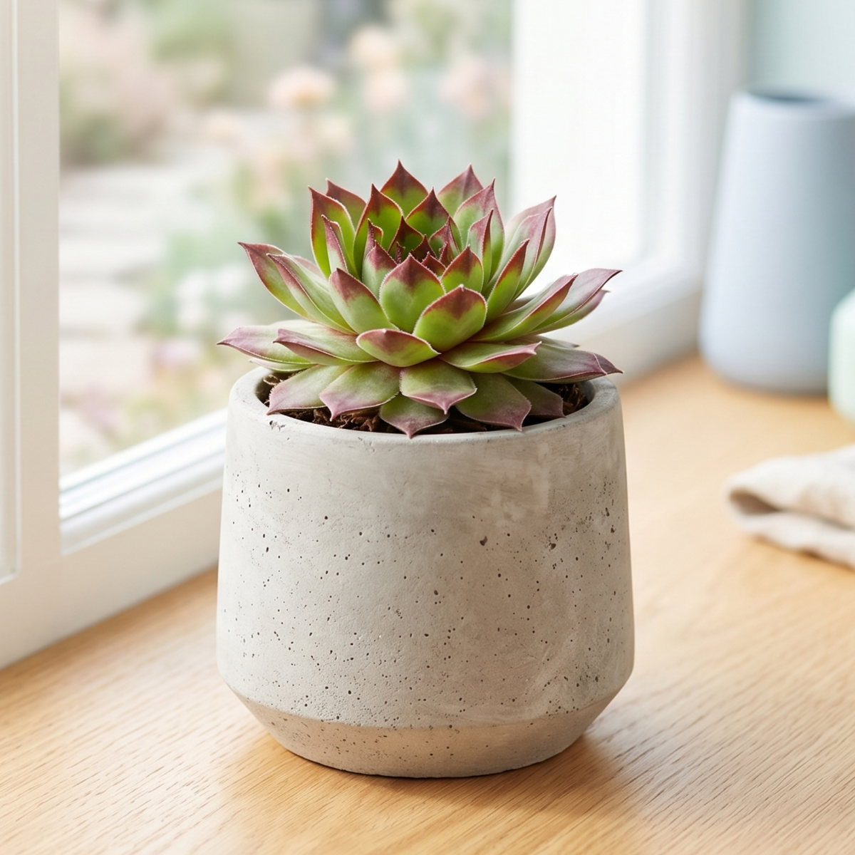 buy sempervivum 'kalinda' live succulent 2 inch online, green to burgundy color changing rosette, pointed fleshy leaves, cold hardy houseleek, rock garden groundcover, heirloom gift succulent