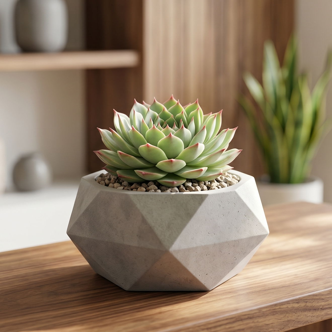buy sempervivum 'north leigh' live succulent 2 inch online, blue-green rosette with pink tips, watermark textured leaves, clustering growth habit, cold hardy outdoor plant, architectural rock garden specimen, perfect gift for beginner gardeners