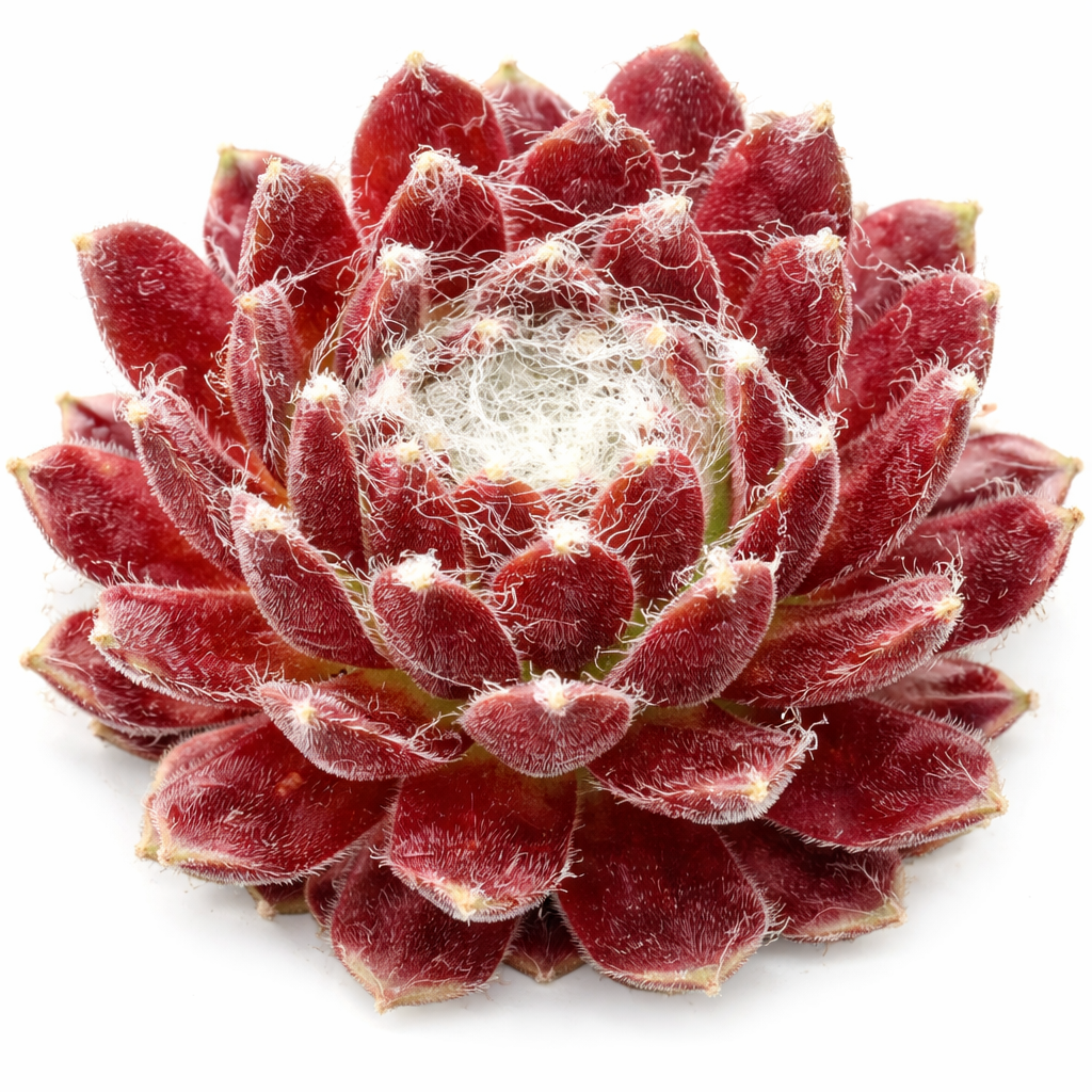 2 inch Sempervivum ‘Red Pluche’, red succulents, indoor succulents, succulent care guide, buy succulents online