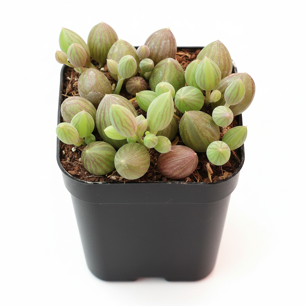 2 inch Senecio herreanus String of Watermelons succulent for sale, rare unique succulent for gifting