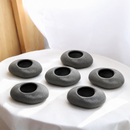 9 pack gray stone ceramic tillandsia air plant holder set live air plant for sale, minimalist gray stone ceramic vessels with natural texture and neutral aesthetic, air plants with wispy foliage that flourish in humid kitchen environments, scorches easily in intense south-facing light so prefers filtered indirect brightness, needs regular rotation to maintain balanced growth form, stunning bright windowsill decor, rare collector plant gift for modern plant lovers