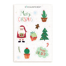 Festive Succulent Holiday Stickers, merry christmas Stickers, cute design Stickers