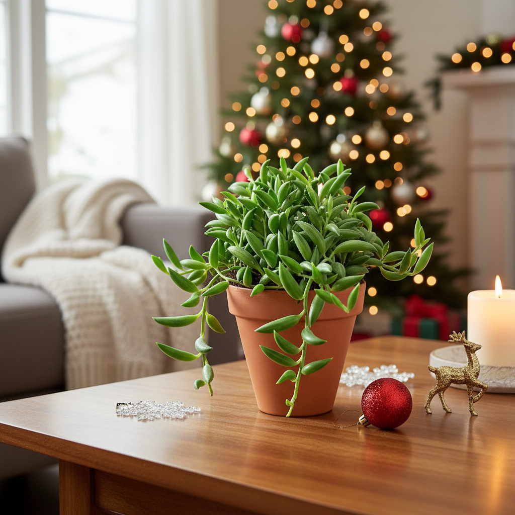Potted Senecio String of Bananas for Holiday Home Decoration
