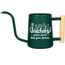 buy teacher gift watering can plant seeds that grow forever black online, sleek black finish with motivational design, ergonomic pour spout for precision watering, durable metal construction, ideal for classroom plants and teacher appreciation gifts, unique present for educators who inspire growth