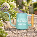 buy teacher gift watering can plant seeds that grow forever black online, sleek black finish with motivational design, ergonomic pour spout for precision watering, durable metal construction, ideal for classroom plants and teacher appreciation gifts, unique present for educators who inspire growth