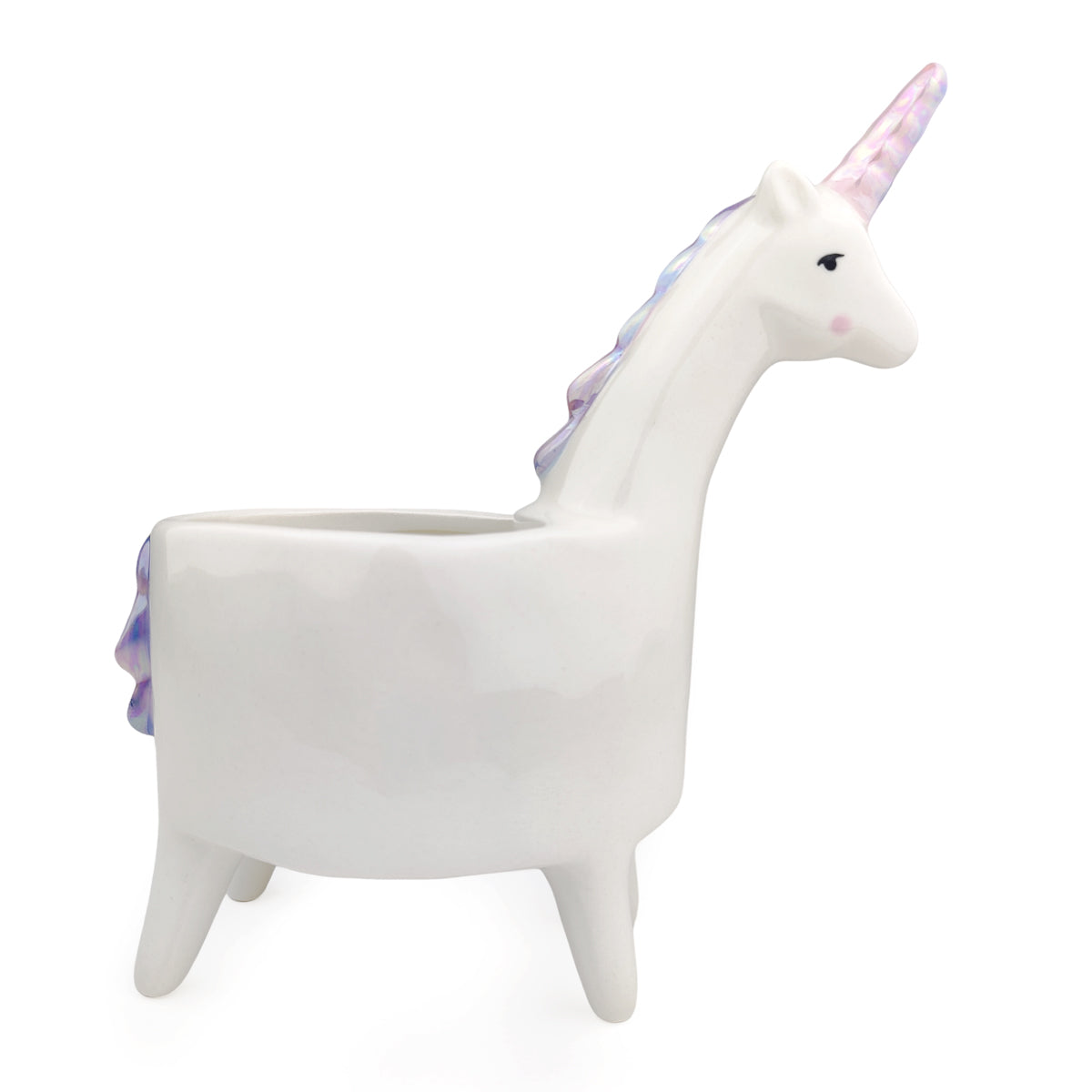 ceramic pots for succulents, unicorn pot, ceramic unicorn pot, small pot for cacti and succulents, animal pots, cute animal plant pot