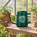 gray Watering Can - Bloom &amp; Grow for sale, sophisticated charcoal gray with premium matte coating, 1.5-liter size, refined pouring mechanism, ideal for office plant care and professional garden maintenance, beautiful gift for serious gardeners