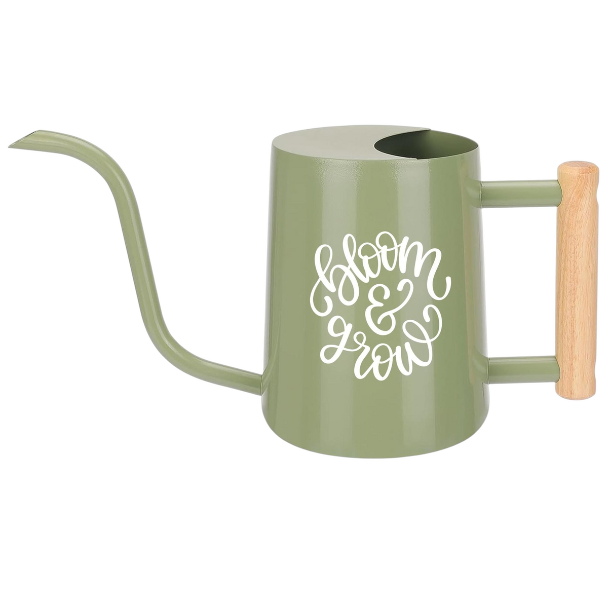 pink Watering Can - Bloom &amp; Grow for sale, soft pastel pink exterior with curved handle, 1.5-liter volume, lightweight and weather-resistant material, great for balcony gardens and small potted herbs, unique plant lover gift