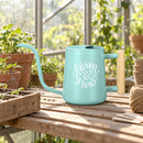 gray Watering Can - Bloom &amp; Grow for sale, sophisticated charcoal gray with premium matte coating, 1.5-liter size, refined pouring mechanism, ideal for office plant care and professional garden maintenance, beautiful gift for serious gardeners