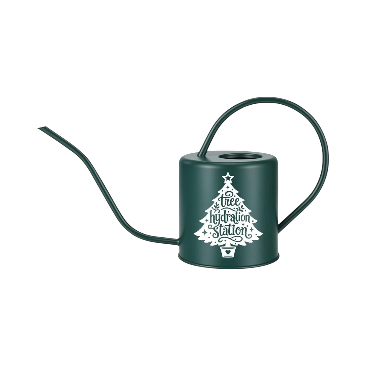 gold and green tree watering can christmas tree hydration station for sale, premium ceramic blend with emerald green tree on burnished gold base, refined spout engineering, 2-liter generous capacity, luxurious holiday home accent, sophisticated gift for plant care enthusiasts