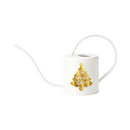 gold and green tree watering can christmas tree hydration station for sale, luxury ceramic composition with deep green tree accents and rich gold detailing, decorative spout with precision pour, collector-quality finish, perfect for curated holiday botanical displays, exceptional gift for refined plant lovers