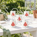 white gold tree Pack of Watering Can - Christmas Tree Hydration Station for sale, decorative christmas tree watering can, strong white plastic, 1 liter capacity, perfect for dish gardens, festive plant gift