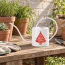 gold and green tree watering can christmas tree hydration station for sale, luxury ceramic composition with deep green tree accents and rich gold detailing, decorative spout with precision pour, collector-quality finish, perfect for curated holiday botanical displays, exceptional gift for refined plant lovers