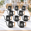 orange 10-pack of watering can drawn to the bloom for sale, vibrant rust-resistant coating with ergonomic handle, medium capacity pourer for daily watering, perfect for patio gardens, unique plant lover gift