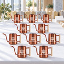 orange 10-pack of watering can drawn to the bloom for sale, vibrant rust-resistant coating with ergonomic handle, medium capacity pourer for daily watering, perfect for patio gardens, unique plant lover gift
