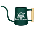 buy watering can drawn to the bloom black online, charming illustrated design with delicate floral artwork, durable plastic construction available in black orange gray or pink, ergonomic handle for easy pouring, ideal for indoor houseplants and garden beds, perfect gardening gift for plant enthusiasts