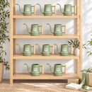 orange 10-pack of watering can drawn to the bloom for sale, vibrant rust-resistant coating with ergonomic handle, medium capacity pourer for daily watering, perfect for patio gardens, unique plant lover gift