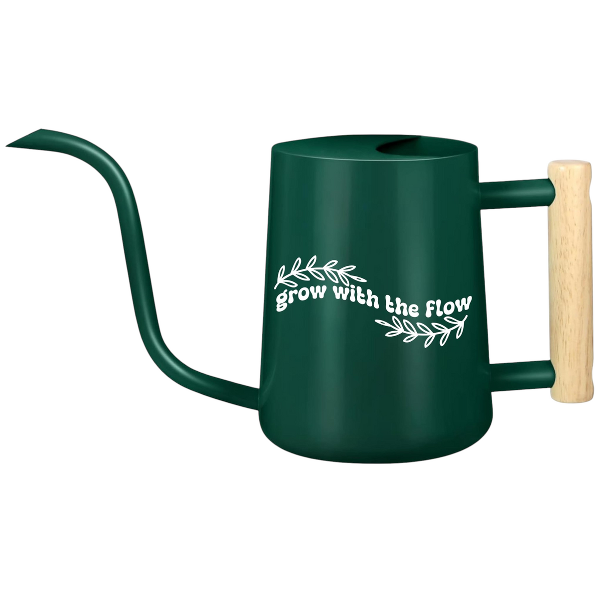 gray watering can grow with the flow for sale, soft neutral gray tone with modern minimalist design, lightweight and easy to maneuver, 1.5-liter capacity with precision spout, great for delicate seedlings and container gardens, unique plant lover gift