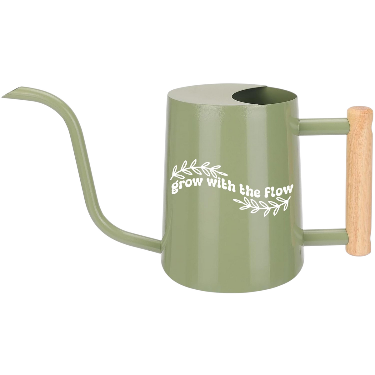 gray watering can grow with the flow for sale, elegant pale gray tone with refined angular design, 1.5-liter capacity featuring removable fine-mist head, premium plastic material with superior durability, perfect for sensitive seedlings and delicate propagations, thoughtful present for aspiring gardeners