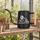 buy watering can - making pour decisions black online, durable plastic construction with humorous slogan design, ergonomic spout for precise watering, available in black gray orange and pink color options, ideal for indoor and outdoor garden watering, great gardening gift for plant enthusiasts and humor lovers