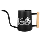 buy watering can plant grow bloom black online, durable plastic construction with ergonomic handle, multiple size options available, sleek modern design in vibrant black finish, ideal for indoor and outdoor garden watering, perfect gardening gift for plant enthusiasts
