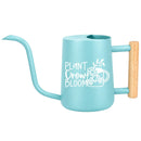 buy watering can plant grow bloom black online, durable plastic construction with ergonomic handle, multiple size options available, sleek modern design in vibrant black finish, ideal for indoor and outdoor garden watering, perfect gardening gift for plant enthusiasts