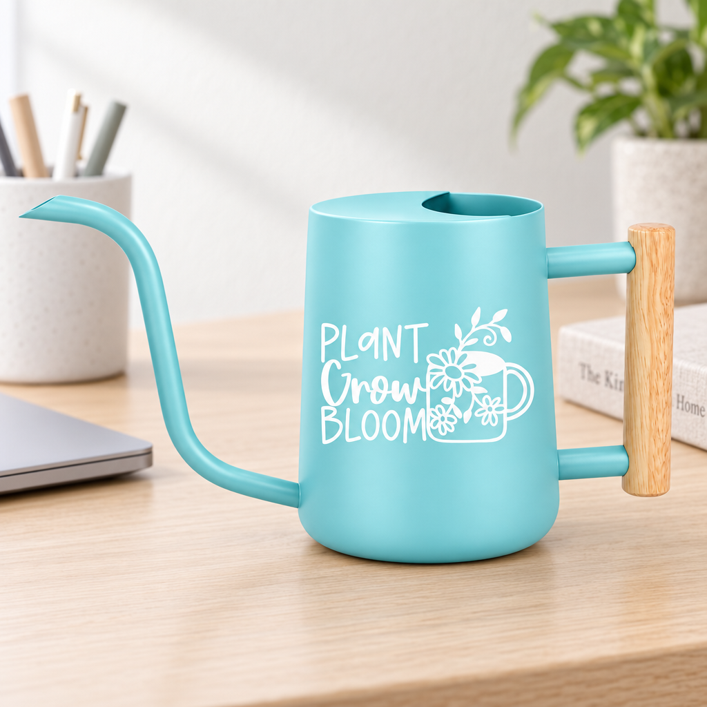 buy watering can plant grow bloom black online, glossy black finish with anti-spill base design, 3-liter capacity, durable year-round outdoor use, ideal for balcony gardens and patio container plants, sturdy gift for dedicated gardeners