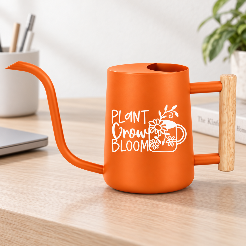 buy watering can plant grow bloom black online, matte black with textured grip surface, 3-liter capacity, reinforced base for stability, perfect for larger potted collections, excellent gift for serious plant collectors