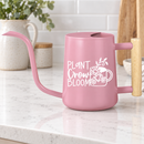buy watering can plant grow bloom black online, durable plastic construction with ergonomic handle, multiple size options available, sleek modern design in vibrant black finish, ideal for indoor and outdoor garden watering, perfect gardening gift for plant enthusiasts