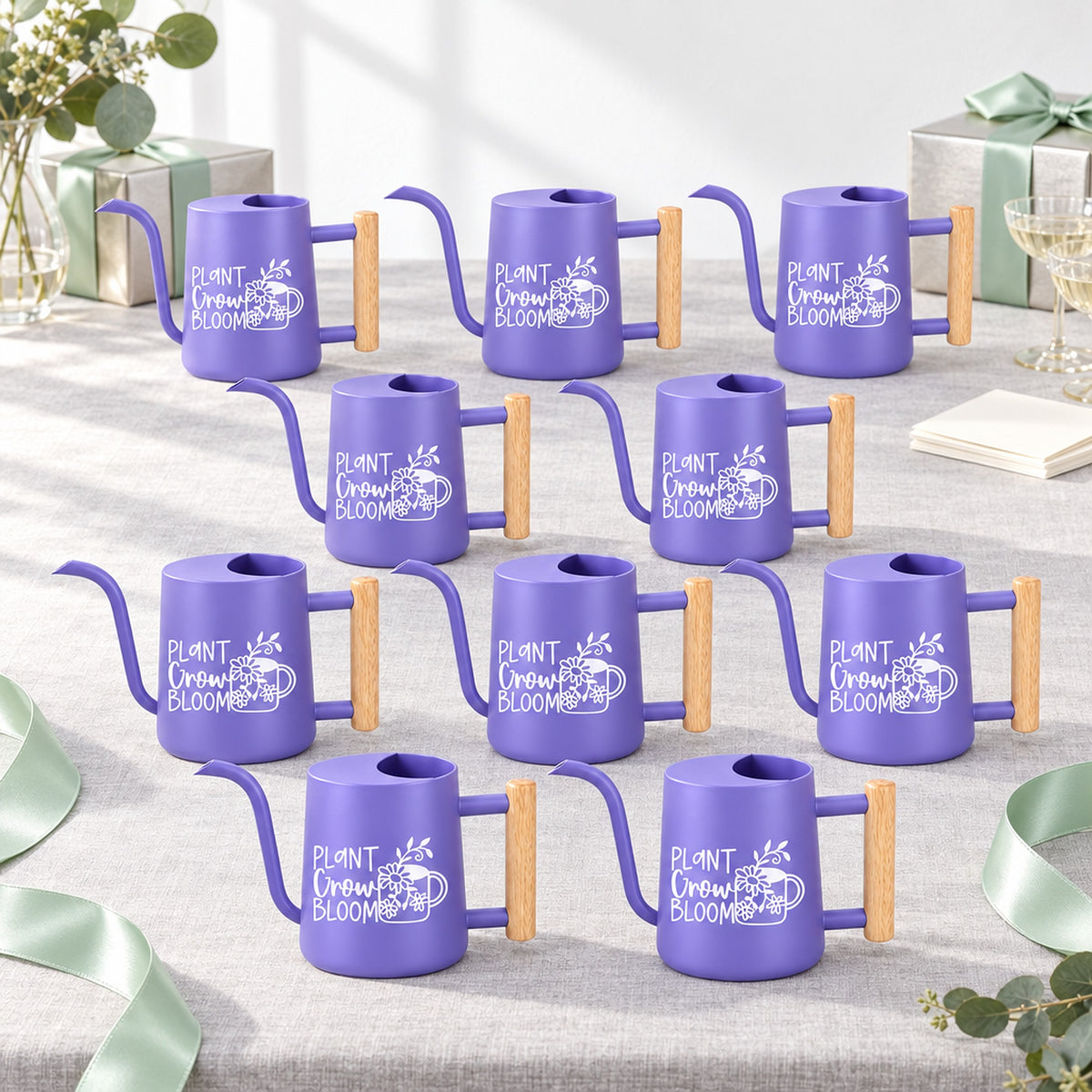 gray 30-pack pack of watering can - plant grow bloom for sale, sophisticated slate gray finish, compact storage footprint, drip-free pouring spout, perfect for floral arrangements, unique plant lover gift