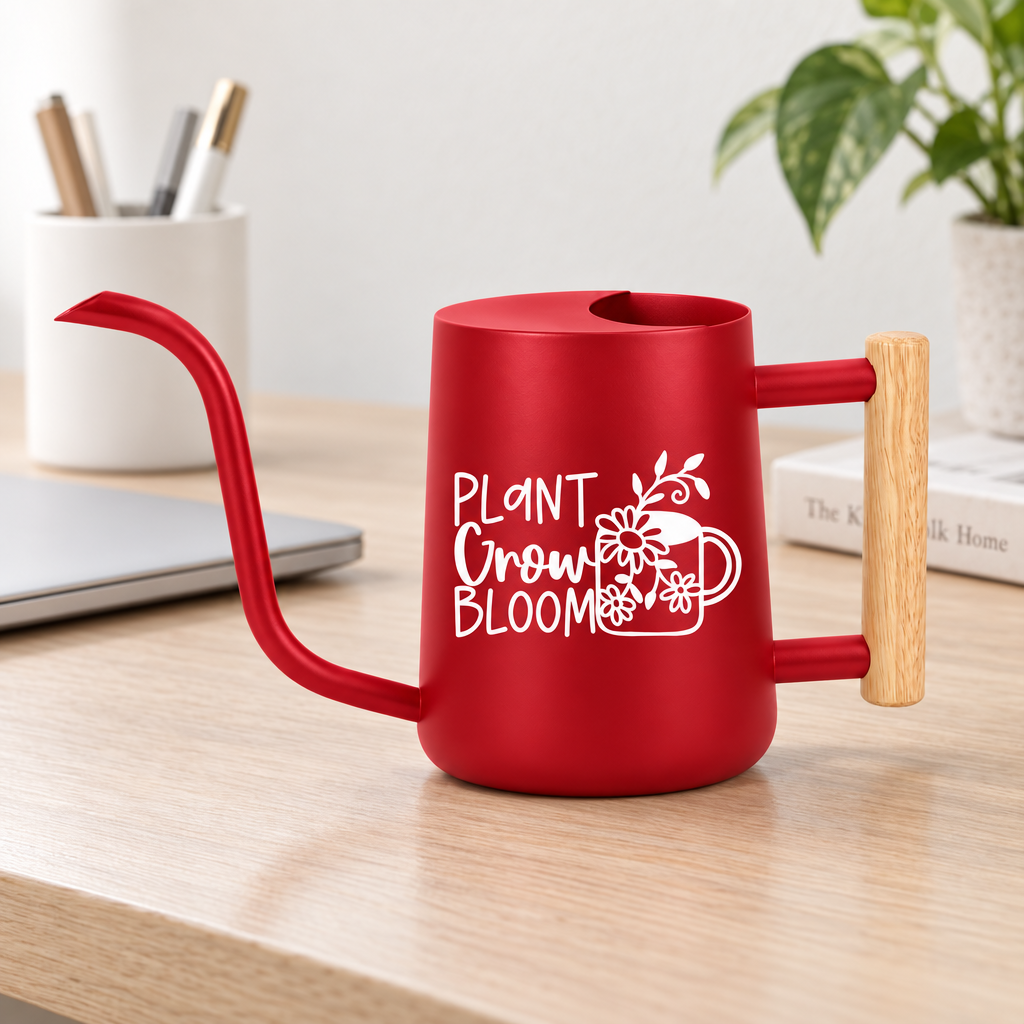 buy watering can plant grow bloom gray online, charcoal gray tone with dual-function rose and spout, 1.8-liter volume, space-saving compact form, perfect for apartment dwellers with multiple small plants, modern gift for minimalist collectors