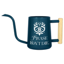 buy watering can please don't die black online, durable plastic construction with humorous motivational text design, compact ergonomic spout for precise watering, available in black gray orange and pink color options, ideal for indoor houseplants and container gardens, unique plant lover gift for gardeners with a sense of humor