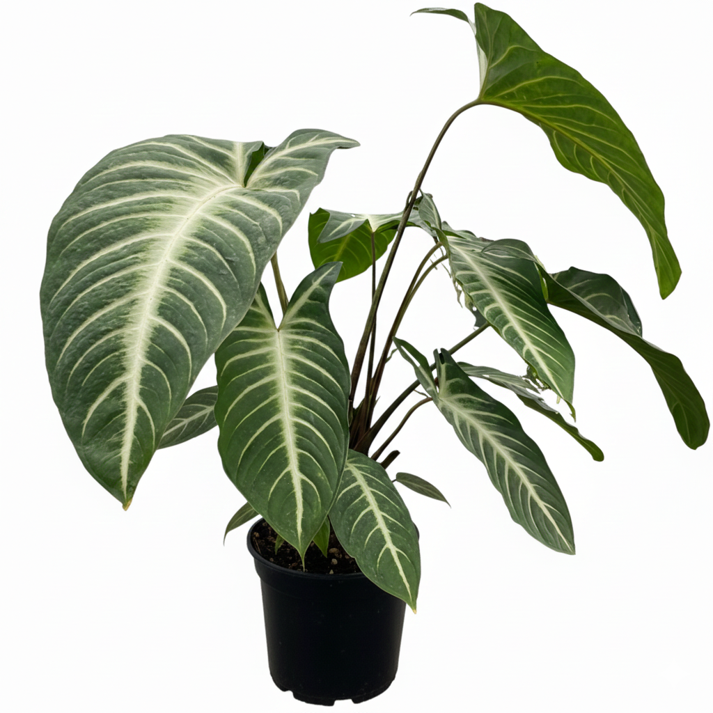 Buy Xanthosoma lindenii, Angel Wing Plant 6 inch Plastic Pot, Rare Tropical Plants, Large Leaf Indoor Plants, Easy Care Aroids