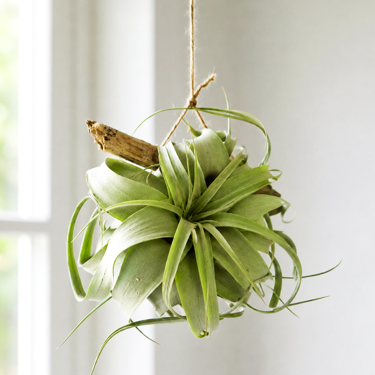Xerographica air plant for sale, elegant curly leaf air plant, sculptural ornamental tillandsia, tropical houseplant for terrariums and driftwood, easy care indoor plant, nursery grown xerographica air plant