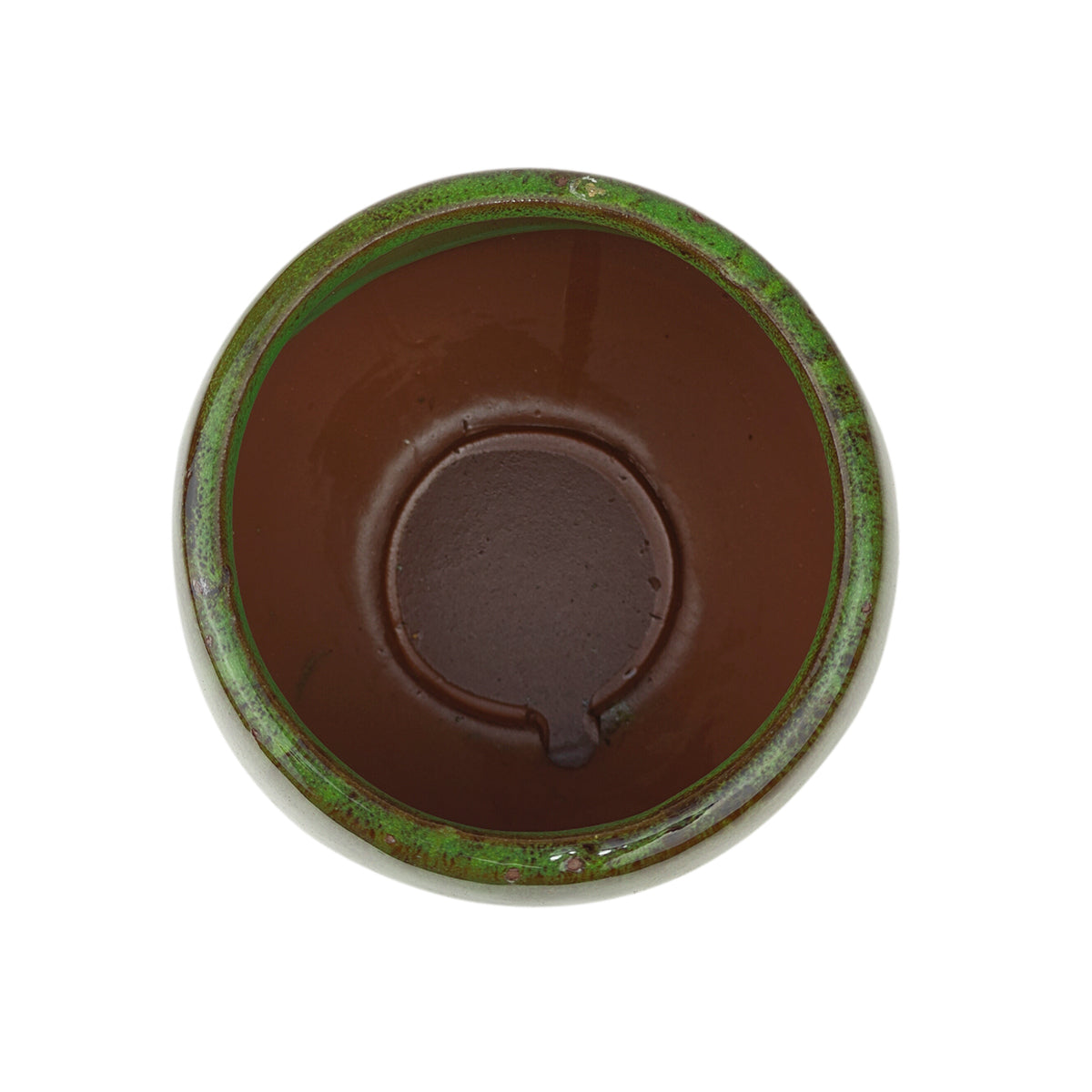 ceramic plant pot with saucer, houseplant pot, decorative indoor plant pots, home decor planters, 6 inch green ceramic pot