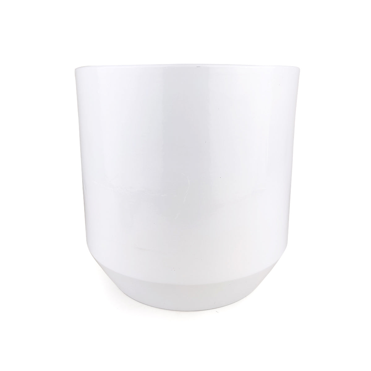big white pots for indoor plants Large White Ceramic Pot with Wooden Stand - Planter for Indoor Plants