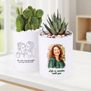 Custom Ceramic Pot from Photos, Personalized Planter Gift, Custom Pot with Picture, Custom Pet Portrait Planter, Custom Family Photo Plant Pot, Unique Anniversary Gift Planter, Custom Printed Ceramic Planter for Gifts