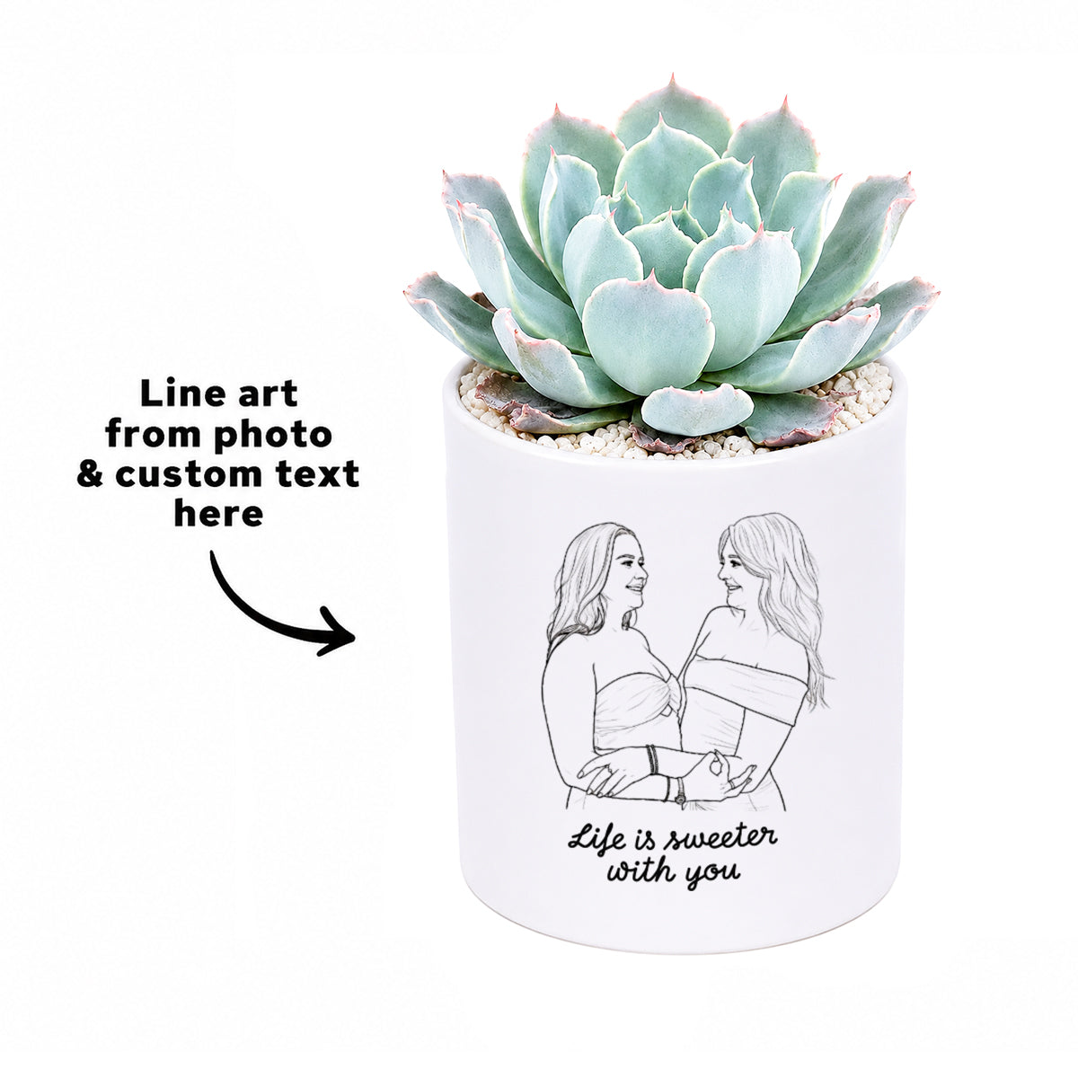 Buy Custom Ceramic Pot online. This stylish ceramic pot creates an attractive display for succulents, cacti, herbs, and houseplants of all kinds. Its durable finish and timeless appearance make it a lasting addition to any plant collection. Perfect for creating elegant indoor plant displays.