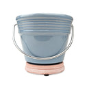 4 inch Blue Terracotta Pail Pot with Saucer